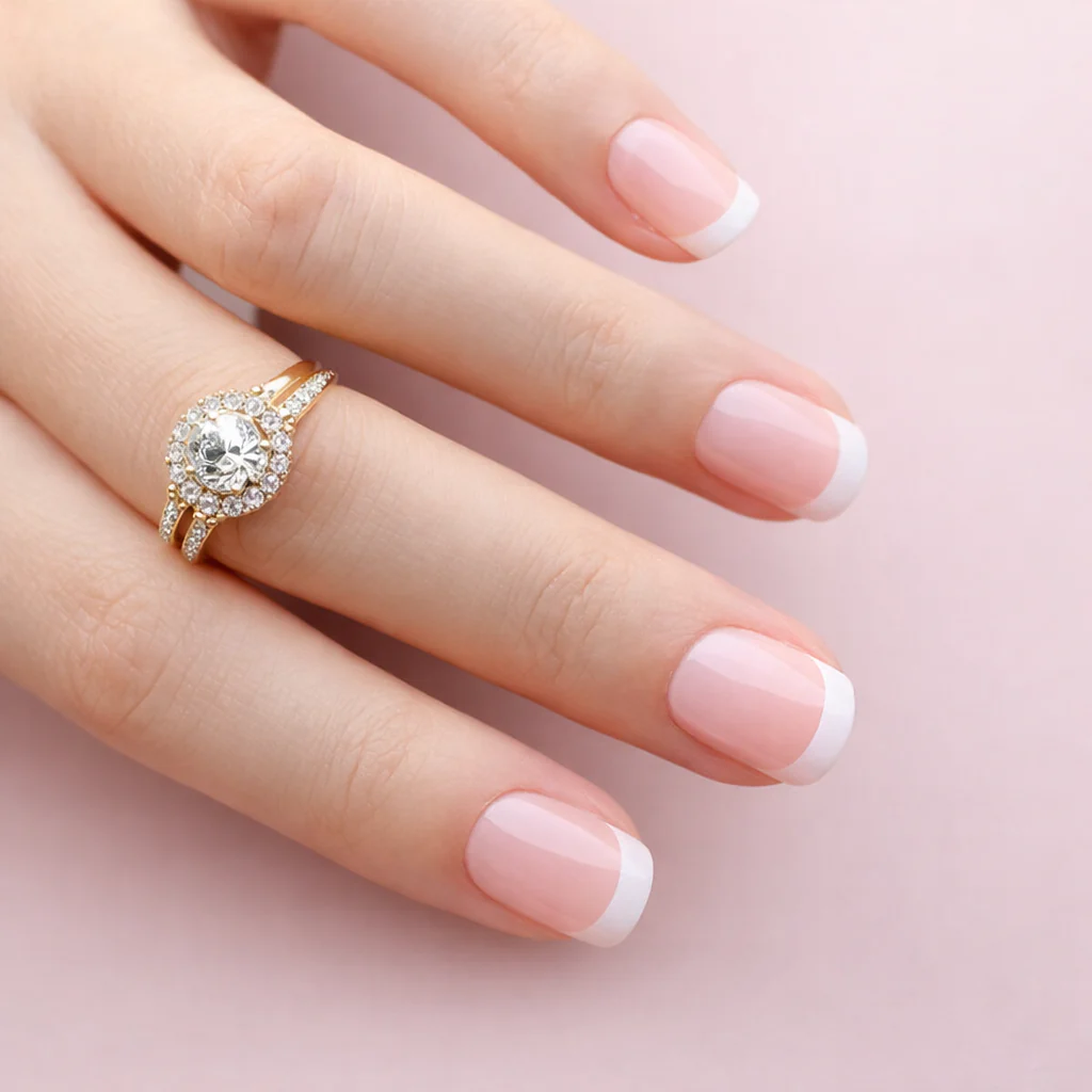 Faux Ongles French Manucure Courts
